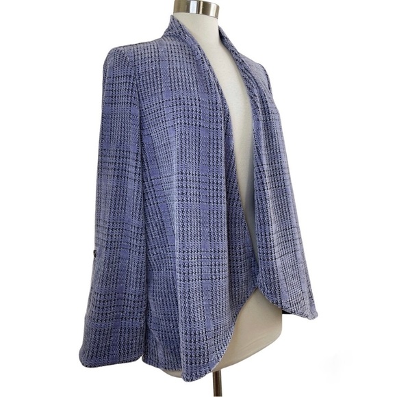 SOFT SURROUNDINGS Warwick Plaid Sweater Blazer size M - Picture 6 of 10